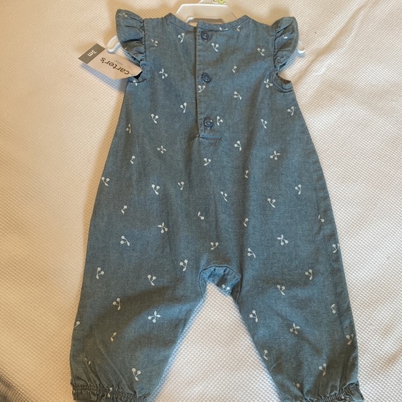 Carter’s Baby girl Jumpsuit with cherries pattern size 3 months - Picture 10 of 11